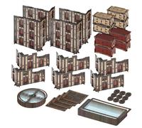 Jucoci Battlezone Creation Kit 18PCS Tabletop Terrain Wargame Terrains Set Compatible with WH40K（White