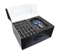 Jucoci Miniatures & Figure Storage Case with Customizable Foam to Carry Various Sizes for WH40K, WH AOS, Xwing, Infinite, and DND Miniatures(Compatible with Infanties and Large Units