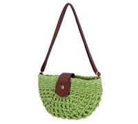 juctshee Woven Crossbody Bag for Women, Shoulder Bag with Zip Closure, Casual Boho-Style Handbag for Everyday Use