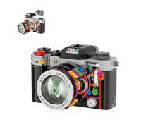 JUCYJULY Digital Camera Building Kit, Retro Camera Model Building Set, 556 PCS Micro Building Blocks SLR Camera, MOC Construction Brick Toy Gift for Kids Adults