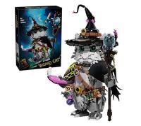 JUCYJULY Magical Wizard Cat Building Kit - 1458 PCS Compatible Bricks | 3D Mystical Animal Model Toy for 16+ Teenager & Adults | Unique Gift for Wizard & Cat Lovers (33007)