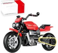 JUCYJULY Motorcycle Building Blocks Kits for Triumph Rocket, 578 PCS Racing Motorbike Model Building Blocks Set for Adults, MOC Superbike Gifts Construction Vehicles Toys for Kids