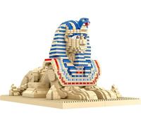 JUCYJULY Sphinx Model Building Block Kit - MOC 2732 Pieces - Egyptian Monument Architecture Construction - for Adults & Teens (8+) - Collectible Display Piece
