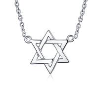 Judaic Jewelry Star Of David Pendant Necklace Gold Plated Sterling Silver