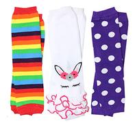juDanzy 3 Pairs of Baby Girls Leg Warmers for Newborn, Infant, Toddler, Child baby-girls|Magical 3 Pack|One Size