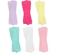 juDanzy 6 Pairs of Solid Baby, Toddler and Child Leg Warmers - - One size