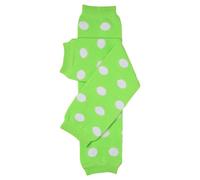 juDanzy Baby Toddler and Child Polka Dot Leg Warmers, Green Polka Dot, One size