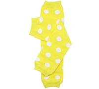 juDanzy Baby Toddler and Child Polka Dot Leg Warmers, Yellow Polka Dot, Newborn