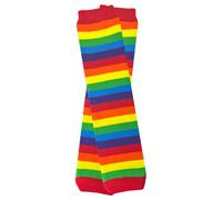 juDanzy Christmas Halloween Thanksgiving Valentines Holiday Baby and Toddler Leg Warmers for Girls and Boys in Various Styles - Rainbow Stripe - One Size