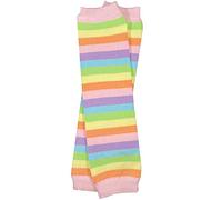 juDanzy Christmas Halloween Thanksgiving Valentines Holiday Baby and Toddler Leg Warmers for Girls and Boys, Pastel Rainbow, One Size (12 pounds to 10 years)