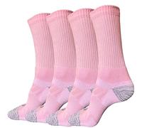 juDanzy J-Socks 2 Pack of Men's Premium Athletic Sports Team Crew Socks for Football, Basketball and Lacrosse, Light Pink, X-Large