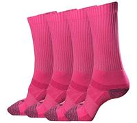 juDanzy J-Socks 2 Pack of Men's Premium Athletic Sports Team Crew Socks for Football, Basketball and Lacrosse, Hot Pink, X-Large