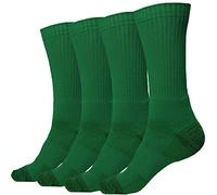 juDanzy J-Socks 2 Pack of Men's Premium Athletic Sports Team Crew Socks for Football, Basketball and Lacrosse, Green, small