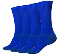 juDanzy J-Socks 2 Pack of Men's Premium Athletic Sports Team Crew Socks for Football, Basketball and Lacrosse, Royal Blue, Large