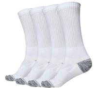 juDanzy J-Socks 2 Pack of Premium Athletic Sports Team Crew Socks for Football, Basketball and Lacrosse mens White Large