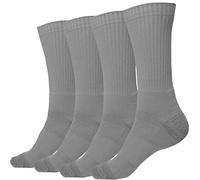 juDanzy J-Socks 2 Pack of Premium Athletic Sports Team Crew Socks for Football, Basketball and Lacrosse mens Gray Large