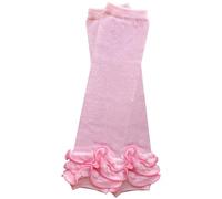 juDanzy ruffled leg warmers for baby or toddler girls (Newborn (up to 12 pounds or 5.4 KG), Light Pink)