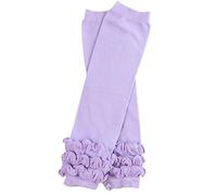 juDanzy ruffled leg warmers for baby or toddler girls (One Size (12 pounds to 10 years), Heavenly Lavender)