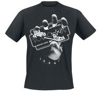 Judas Priest British Steel Hand White T-Shirt black 3XL