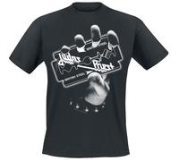 Judas Priest British Steel Hand White T-shirt black XL