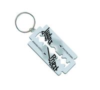 Judas Priest British Steel Razor Blade Keyring in Silver Judas Priest Silver One Size