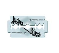 Judas Priest British Steel Razor Blade Pin badge in Silver Judas Priest Silver One Size