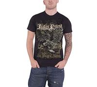 Judas Priest Men Sad Wings Short Sleeve T-Shirt, Black, Small