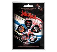Judas Priest Plectrum Pack Guitar pick x 5 Band logo british Steel Official One Size