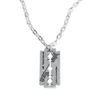 Judas Priest Razorblade Necklace silver coloured Onesize