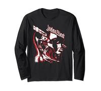 Judas Priest - Stained Class Red On Black Long Sleeve T-Shirt