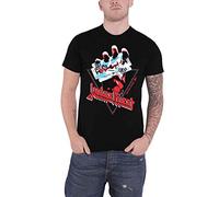 Judas Priest T Shirt Defenders of The Faith Blue Official Logo Men's New Black, Black, XXL
