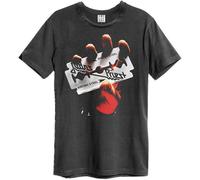 Judas Priest Unisex T-Shirt British Steel Vintage Charcoal (S)