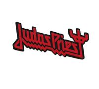 Judas Priest Woven Patch Logo Cut Out Official Red One Size