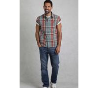 Judd Short Sleeve Check Shirt Weird Fish Duck Egg Blue S