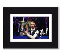 Judd Trump Signed 8x6 Inch Mounted Photo Print - Pre Printed Signature Snooker World Champion - Autograph Gift, Ready To Be Framed