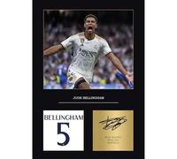 Jude Bellingham Gift Signed A4 Print Display Unframed Real Madrid Gifts For Boys Digitally Reproduced Signature Bellingham Gifts For Boys