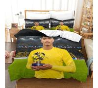 Jude Bellingham Three-dimensional Printing Bedding Comforter Set Jude Bellingham Bed Cover Ultra-fine Fiber Pillow Slip Included Soft-to-the-touch And Manageable Double(200x200cm)
