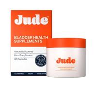 Jude Bladder Health Tablets Jar As Seen On Dragons' Den, Science-Backed Supplement, Nourish Your Pelvic Floor, Made in The UK, Vegan & Gluten Free, Pumpkin Seed Extract & Soy Germ Extract, 60 Capsules