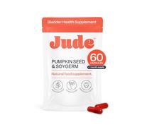 Jude Bladder Health Tablets Pouch As Seen On Dragons' Den, Science-Backed Supplement, Nourish Your Pelvic Floor, Made in UK, Vegan & Gluten Free, Pumpkin Seed Extract & Soy Germ Extract, 60 Capsules