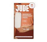 Jude Everyday Bamboo Incontinence Pads for Women | Medium Leaks & Gushes | Ultra Thin, Super Soft & Absorbent Leak Protection | Secure Day & Night Moisture Barrier | 96 Disposable Biodegradable Pads