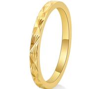 Jude Jewelers 2mm Stainless Steel Classical Simple Plain Sunshine Style Stackable Wedding Band Promise Ring, Metal, No Gemstone