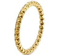 JUDE Jewelers 2mm Width Stainless Steel Classic Plain Stackable Wedding Band Ring, Metal, Cubic Zirconia