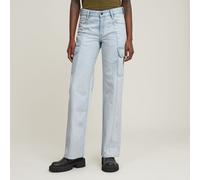 Judee Cargo Low Waist Loose Jeans - Light blue - Women 29-32
