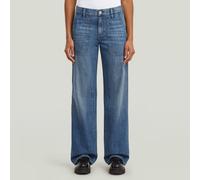 Judee Carpenter Loose Jeans - Medium blue - Women 31-32