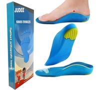 JUDEE Orthotic Shoe Insoles with Arch Support, PU Cushioning Inserts for Kids, Shock Absorbing Velvet Surfaces Insole for Flat Feet,