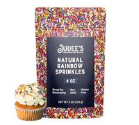 Judee's Natural Rainbow Sprinkles for Cake Decorating 4 oz - Gluten-Free & Nut-Free - Brighten Up Your Baked Goods - Natural Colored Sprinkles for Cookie, Cake Decoration & Ice Cream Toppings