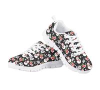 JUDENTIDOS Boys Girls Sneakers Lightweight Breathable Athletic Running Shoes for Toddlers/Little Kids/Big Kids, ho snowman christmas, 11.5 Little Kid
