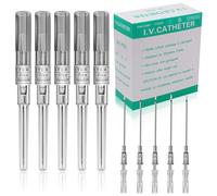 Juder 16G Catheter Piercing Needles - 50Pcs Kit for Ear, Nose, Lip, Tongue, Belly & Cartilage Piercing