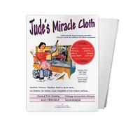 Jude's Miracle Cloth Microfiber Cleaning Cloth 2 Pack for Windows Mirrors Crystal Eye Glasses TV Computer Screen Countertops Cars & Boats Chemical Free (2 White)