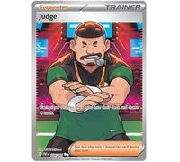 Judge 228/091 Ultra Rare Pokemon Card (SV 4.5 Paldean Fates) + 1x TitanCards® Toploader
